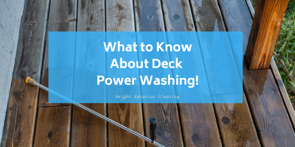 deck power washing