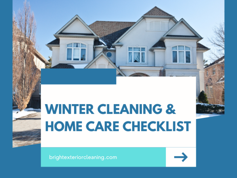 winter cleaning power washing checklist