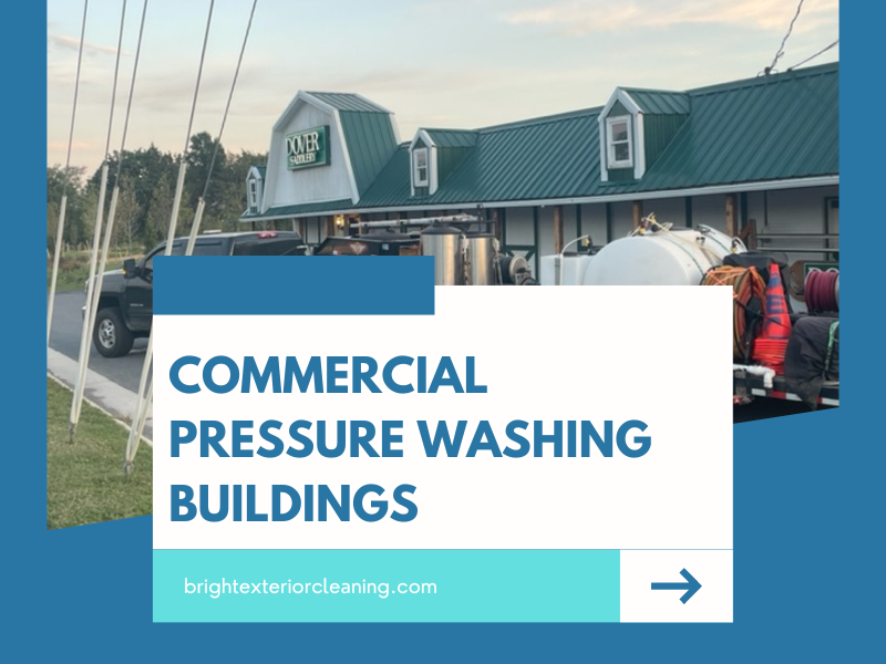 commercial pressure washing buildings